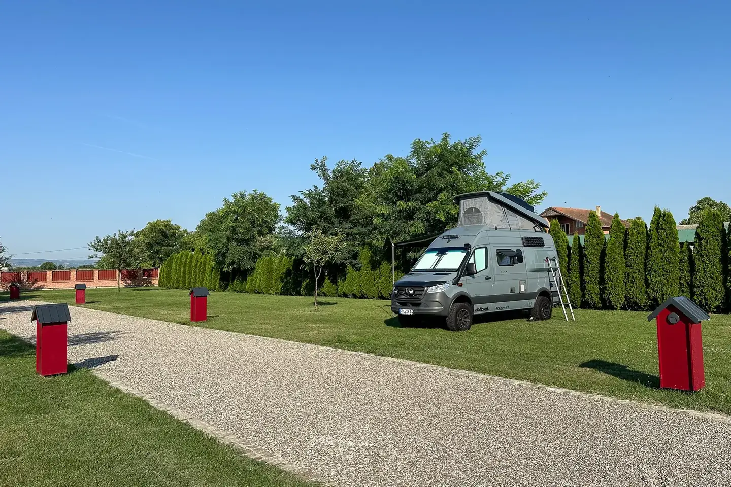 Campervan premium grass pitch