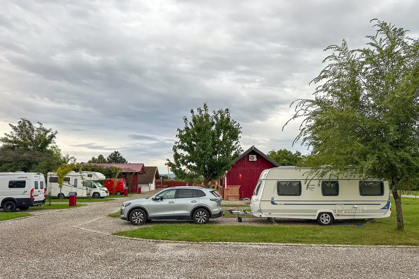Car and caravan pitch