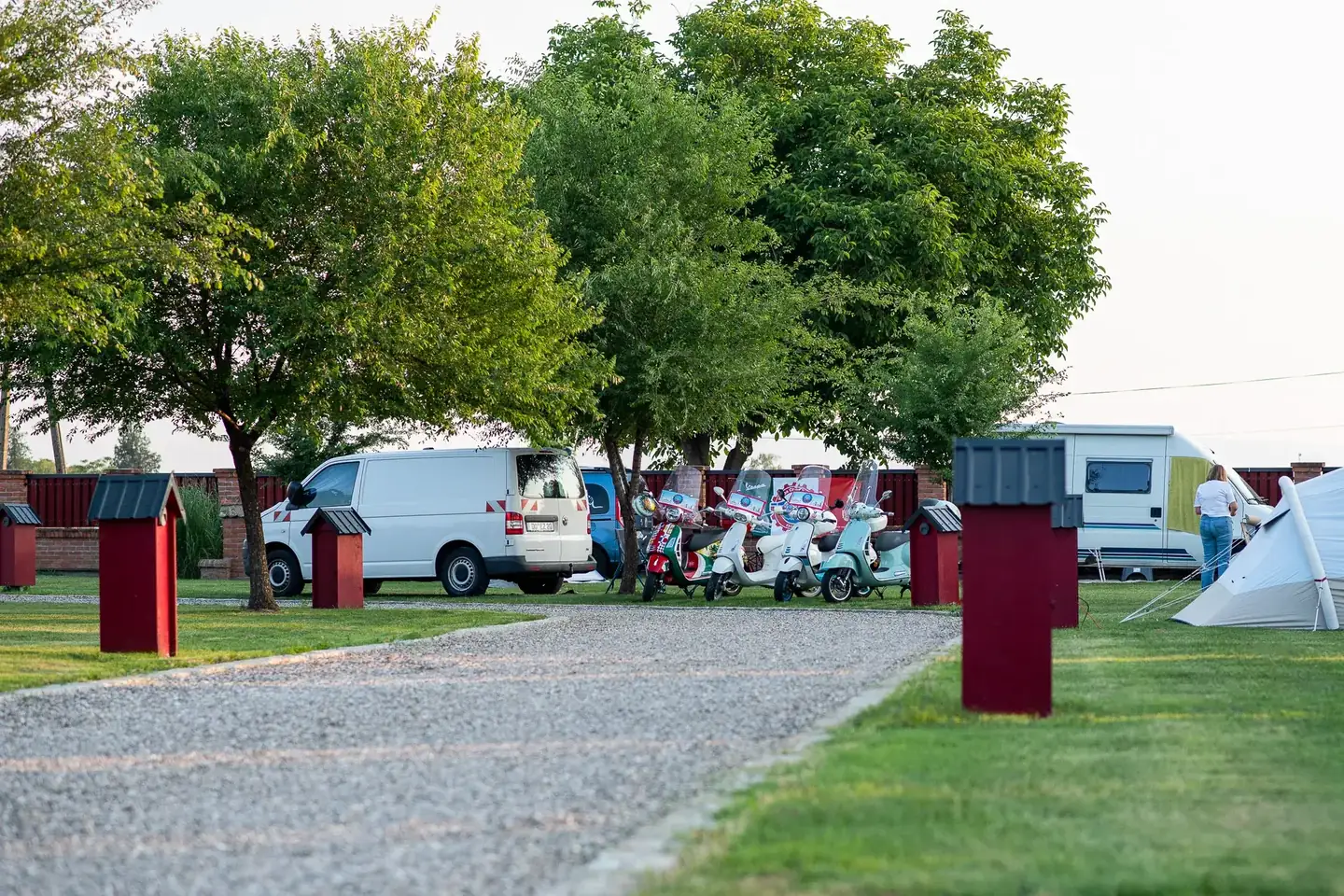 Evening campsite life