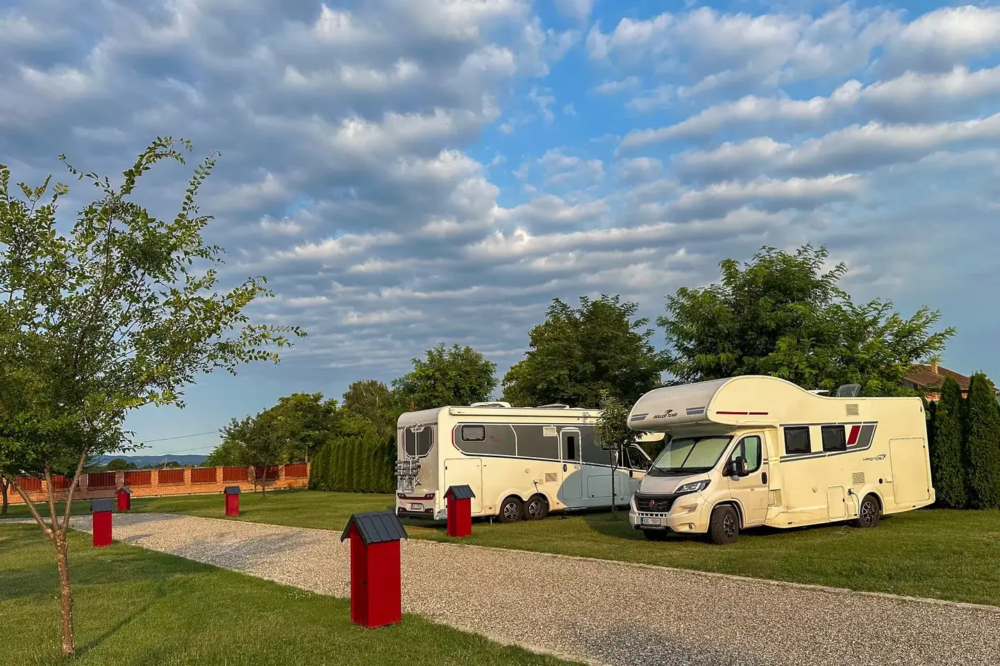 Motorhome evening atmosphere