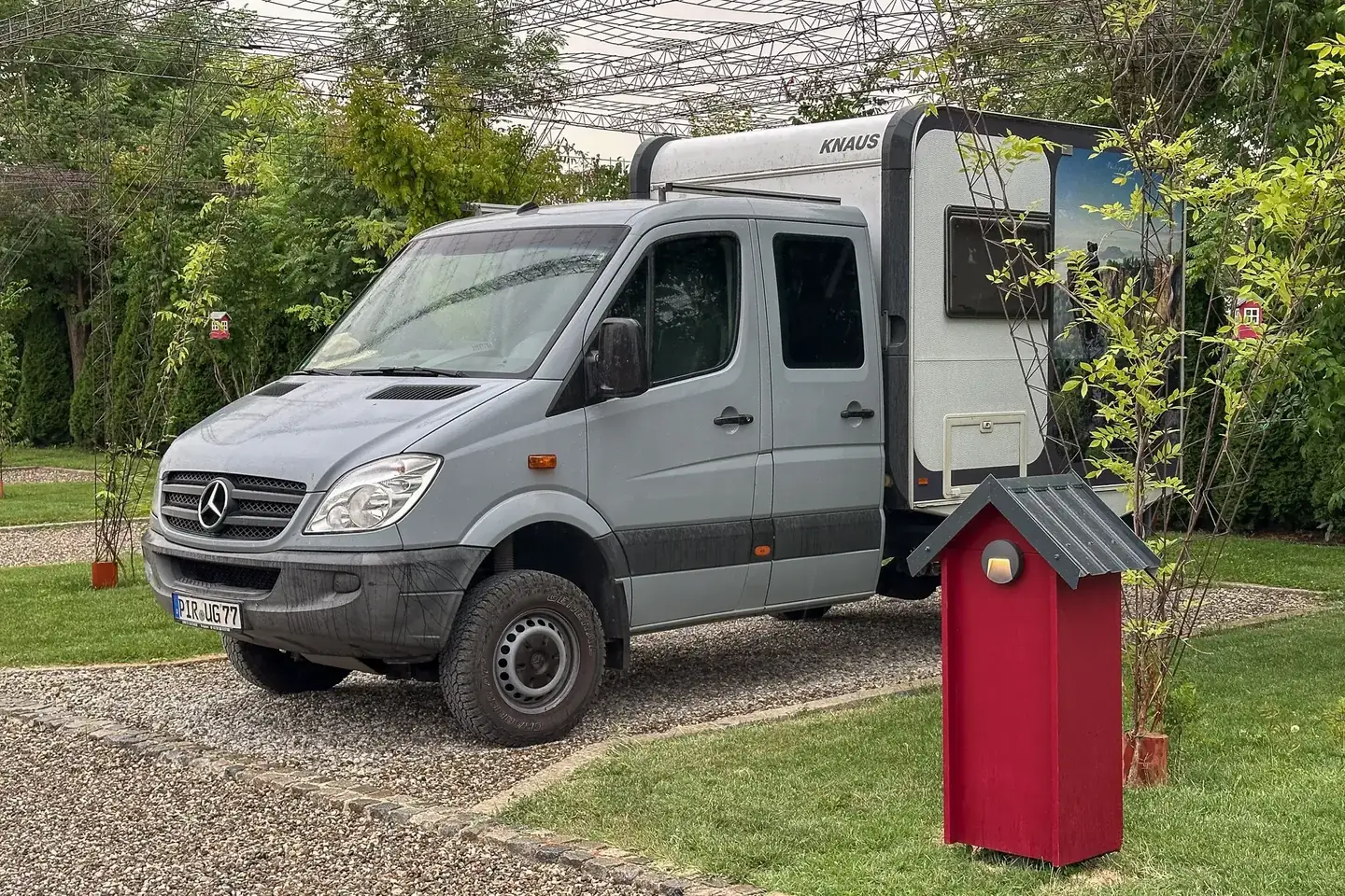 Overland 4x4 campervan pitch