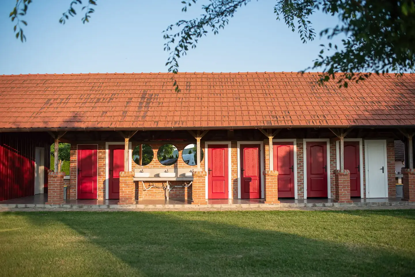 Sanitary building front