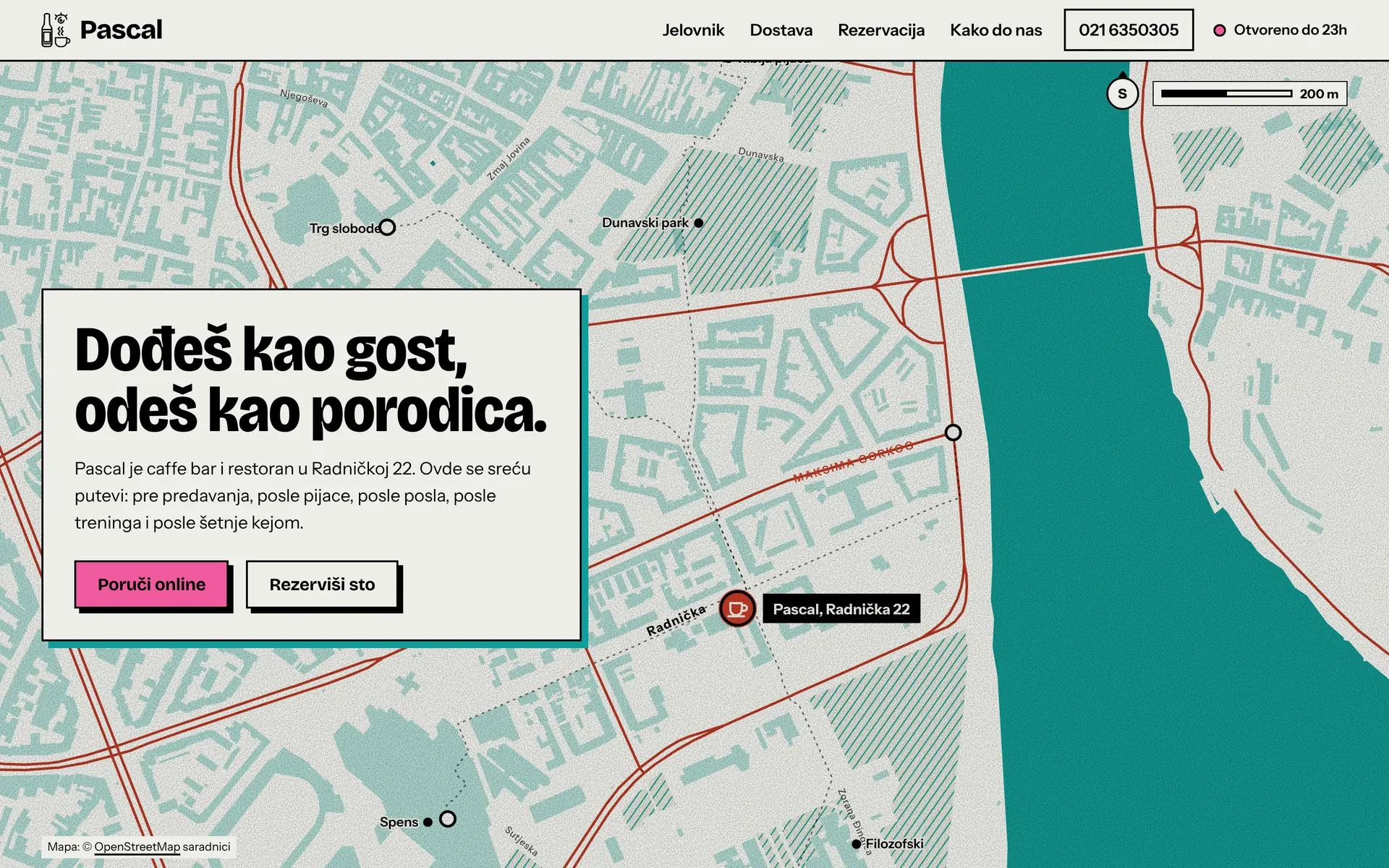 Početna strana sajta pascalnovisad.rs